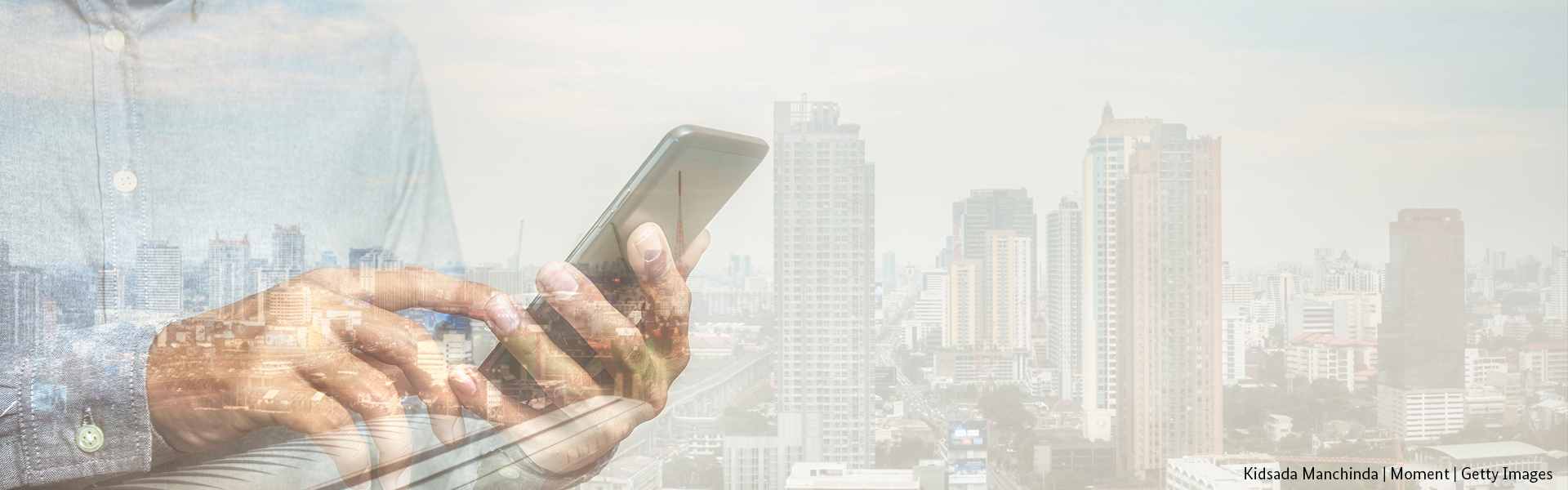 National Spatial Data Strategy Person with Smartphone