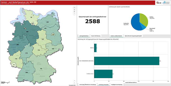 Deutschlandkarte mit Bundesländer und Statistik