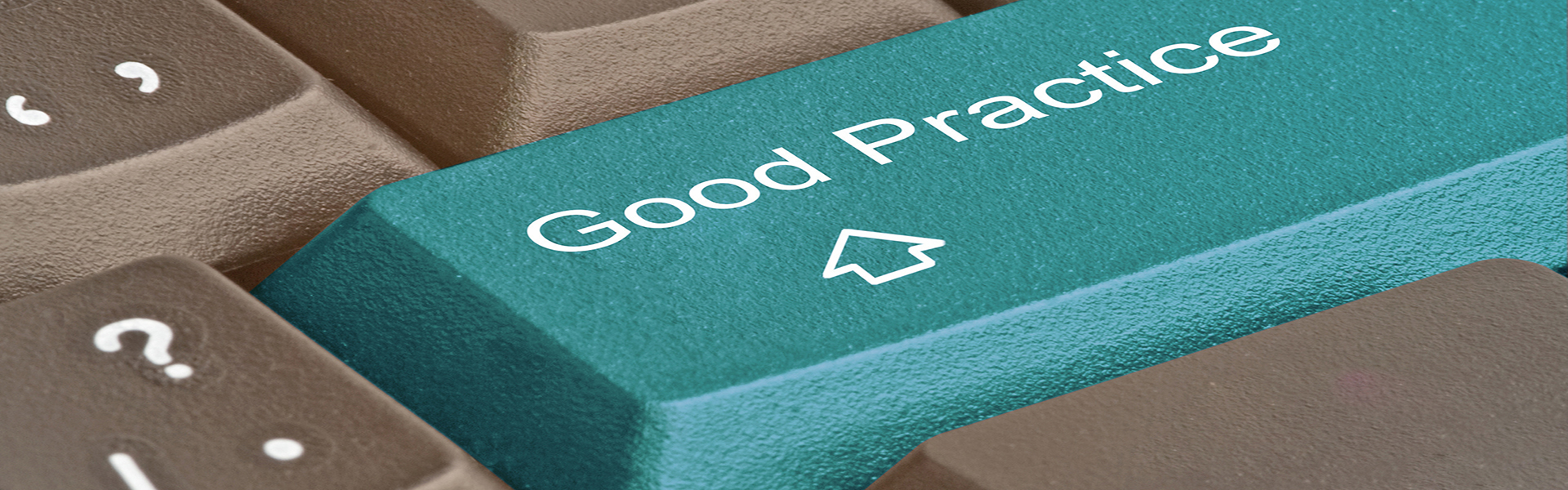 Computertastatur mit Good Practice-Taste