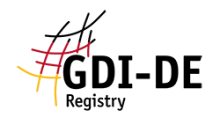 Gitter in Deutschlandfarben + Schriftzug